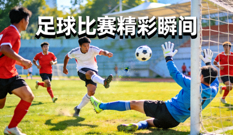 足球比赛精彩瞬间展示图